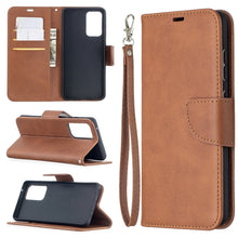 Load image into Gallery viewer, Retro Lambskin Texture Pure Color Horizontal Flip PU Leather Case with Holder &amp; Card Slots &amp; Wallet &amp; Lanyard, For Samsung Galaxy A52 5G