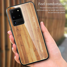 Load image into Gallery viewer, Wood Grain Glass Protective Case, For Samsung Galaxy S20, For Samsung Galaxy S20 Plus, For Samsung Galaxy S20 Ultra, For Samsung Galaxy S20 FE, For Samsung Galaxy S21 5G, For Samsung Galaxy S21 Plus, For Samsung Galaxy S21 Ultra 5G                     ...