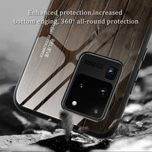 Load image into Gallery viewer, Wood Grain Glass Protective Case, For Samsung Galaxy S20, For Samsung Galaxy S20 Plus, For Samsung Galaxy S20 Ultra, For Samsung Galaxy S20 FE, For Samsung Galaxy S21 5G, For Samsung Galaxy S21 Plus, For Samsung Galaxy S21 Ultra 5G                     ...