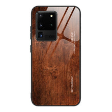 Load image into Gallery viewer, Wood Grain Glass Protective Case, For Samsung Galaxy S20, For Samsung Galaxy S20 Plus, For Samsung Galaxy S20 Ultra, For Samsung Galaxy S20 FE, For Samsung Galaxy S21 5G, For Samsung Galaxy S21 Plus, For Samsung Galaxy S21 Ultra 5G                     ...