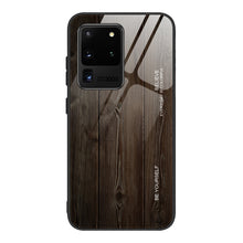Load image into Gallery viewer, Wood Grain Glass Protective Case, For Samsung Galaxy S20, For Samsung Galaxy S20 Plus, For Samsung Galaxy S20 Ultra, For Samsung Galaxy S20 FE, For Samsung Galaxy S21 5G, For Samsung Galaxy S21 Plus, For Samsung Galaxy S21 Ultra 5G                     ...