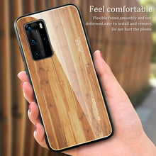 Load image into Gallery viewer, Wood Grain Glass Protective Case, For Huawei P40, For Huawei P40 Pro