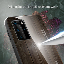 Load image into Gallery viewer, Wood Grain Glass Protective Case, For Huawei P40, For Huawei P40 Pro