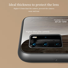 Load image into Gallery viewer, Wood Grain Glass Protective Case, For Huawei P40, For Huawei P40 Pro
