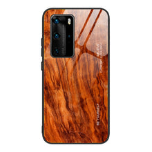 Load image into Gallery viewer, Wood Grain Glass Protective Case, For Huawei P40, For Huawei P40 Pro
