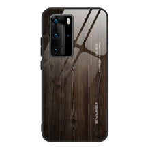 Load image into Gallery viewer, Wood Grain Glass Protective Case, For Huawei P40, For Huawei P40 Pro