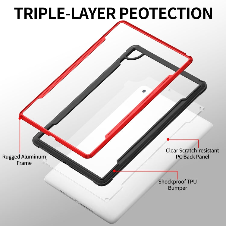 iPAKY Thunder Series Aluminum Frame + TPU Bumper + Clear PC Shockproof Case, For iPad 10.2, For iPad Air 2022 / 2020 10.9
