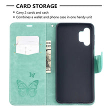 Load image into Gallery viewer, Embossing Two Butterflies Pattern Horizontal Flip PU Leather Case with Holder &amp; Card Slot &amp; Wallet &amp; Lanyard, For Samsung Galaxy A32 5G, For Samsung Galaxy A52 5G / 4G, For Samsung Galaxy A72 5G / 4G, For Xiaomi Poco M3, For Samsung Galaxy A72 5G / 4G 5G