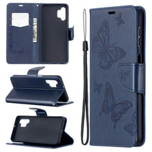 Load image into Gallery viewer, Embossing Two Butterflies Pattern Horizontal Flip PU Leather Case with Holder &amp; Card Slot &amp; Wallet &amp; Lanyard, For Samsung Galaxy A32 5G, For Samsung Galaxy A52 5G / 4G, For Samsung Galaxy A72 5G / 4G, For Xiaomi Poco M3, For Samsung Galaxy A72 5G / 4G 5G