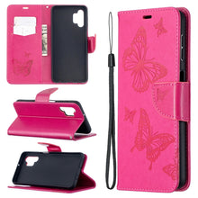 Load image into Gallery viewer, Embossing Two Butterflies Pattern Horizontal Flip PU Leather Case with Holder &amp; Card Slot &amp; Wallet &amp; Lanyard, For Samsung Galaxy A32 5G, For Samsung Galaxy A52 5G / 4G, For Samsung Galaxy A72 5G / 4G, For Xiaomi Poco M3, For Samsung Galaxy A72 5G / 4G 5G