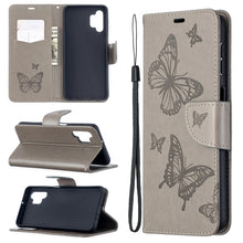 Load image into Gallery viewer, Embossing Two Butterflies Pattern Horizontal Flip PU Leather Case with Holder &amp; Card Slot &amp; Wallet &amp; Lanyard, For Samsung Galaxy A32 5G, For Samsung Galaxy A52 5G / 4G, For Samsung Galaxy A72 5G / 4G, For Xiaomi Poco M3, For Samsung Galaxy A72 5G / 4G 5G