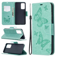 Load image into Gallery viewer, Embossing Two Butterflies Pattern Horizontal Flip PU Leather Case with Holder &amp; Card Slot &amp; Wallet &amp; Lanyard, For Samsung Galaxy A32 5G, For Samsung Galaxy A52 5G / 4G, For Samsung Galaxy A72 5G / 4G, For Xiaomi Poco M3, For Samsung Galaxy A72 5G / 4G 5G