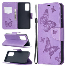 Load image into Gallery viewer, Embossing Two Butterflies Pattern Horizontal Flip PU Leather Case with Holder &amp; Card Slot &amp; Wallet &amp; Lanyard, For Samsung Galaxy A32 5G, For Samsung Galaxy A52 5G / 4G, For Samsung Galaxy A72 5G / 4G, For Xiaomi Poco M3, For Samsung Galaxy A72 5G / 4G 5G