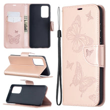Load image into Gallery viewer, Embossing Two Butterflies Pattern Horizontal Flip PU Leather Case with Holder &amp; Card Slot &amp; Wallet &amp; Lanyard, For Samsung Galaxy A32 5G, For Samsung Galaxy A52 5G / 4G, For Samsung Galaxy A72 5G / 4G, For Xiaomi Poco M3, For Samsung Galaxy A72 5G / 4G 5G