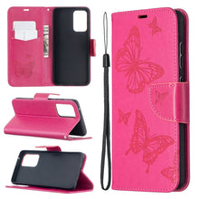 Load image into Gallery viewer, Embossing Two Butterflies Pattern Horizontal Flip PU Leather Case with Holder &amp; Card Slot &amp; Wallet &amp; Lanyard, For Samsung Galaxy A32 5G, For Samsung Galaxy A52 5G / 4G, For Samsung Galaxy A72 5G / 4G, For Xiaomi Poco M3, For Samsung Galaxy A72 5G / 4G 5G