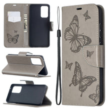 Load image into Gallery viewer, Embossing Two Butterflies Pattern Horizontal Flip PU Leather Case with Holder &amp; Card Slot &amp; Wallet &amp; Lanyard, For Samsung Galaxy A32 5G, For Samsung Galaxy A52 5G / 4G, For Samsung Galaxy A72 5G / 4G, For Xiaomi Poco M3, For Samsung Galaxy A72 5G / 4G 5G