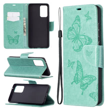 Load image into Gallery viewer, Embossing Two Butterflies Pattern Horizontal Flip PU Leather Case with Holder &amp; Card Slot &amp; Wallet &amp; Lanyard, For Samsung Galaxy A32 5G, For Samsung Galaxy A52 5G / 4G, For Samsung Galaxy A72 5G / 4G, For Xiaomi Poco M3, For Samsung Galaxy A72 5G / 4G 5G
