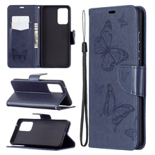 Load image into Gallery viewer, Embossing Two Butterflies Pattern Horizontal Flip PU Leather Case with Holder &amp; Card Slot &amp; Wallet &amp; Lanyard, For Samsung Galaxy A32 5G, For Samsung Galaxy A52 5G / 4G, For Samsung Galaxy A72 5G / 4G, For Xiaomi Poco M3, For Samsung Galaxy A72 5G / 4G 5G