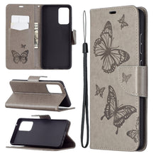 Load image into Gallery viewer, Embossing Two Butterflies Pattern Horizontal Flip PU Leather Case with Holder &amp; Card Slot &amp; Wallet &amp; Lanyard, For Samsung Galaxy A32 5G, For Samsung Galaxy A52 5G / 4G, For Samsung Galaxy A72 5G / 4G, For Xiaomi Poco M3, For Samsung Galaxy A72 5G / 4G 5G