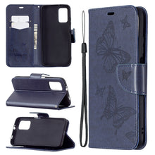 Load image into Gallery viewer, Embossing Two Butterflies Pattern Horizontal Flip PU Leather Case with Holder &amp; Card Slot &amp; Wallet &amp; Lanyard, For Samsung Galaxy A32 5G, For Samsung Galaxy A52 5G / 4G, For Samsung Galaxy A72 5G / 4G, For Xiaomi Poco M3, For Samsung Galaxy A72 5G / 4G 5G