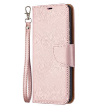 Load image into Gallery viewer, Litchi Texture Pure Color Horizontal Flip PU Leather Case with Holder &amp; Card Slots &amp; Wallet &amp; Lanyard, For Samsung Galaxy A52 5G / 4G, For Samsung Galaxy A52 5G / 4GG