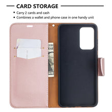 Load image into Gallery viewer, Litchi Texture Pure Color Horizontal Flip PU Leather Case with Holder &amp; Card Slots &amp; Wallet &amp; Lanyard, For Samsung Galaxy A52 5G / 4G, For Samsung Galaxy A52 5G / 4GG