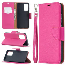 Load image into Gallery viewer, Litchi Texture Pure Color Horizontal Flip PU Leather Case with Holder &amp; Card Slots &amp; Wallet &amp; Lanyard, For Samsung Galaxy A52 5G / 4G, For Samsung Galaxy A52 5G / 4GG