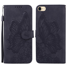 Load image into Gallery viewer, Retro Skin Feel Butterflies Embossing Horizontal Flip Leather Case with Holder &amp; Card Slots &amp; Wallet, For iPhone 6 / 6s, For iPhone 6 Plus / 6s Plus, For iPhone SE 2022 / SE 2020 / 8 / 7, For iPhone 8 Plus / 7Plus, For iPhone 11, For iPhone 11 Pro     ...
