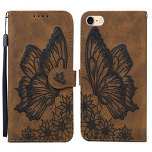 Load image into Gallery viewer, Retro Skin Feel Butterflies Embossing Horizontal Flip Leather Case with Holder &amp; Card Slots &amp; Wallet, For iPhone 6 / 6s, For iPhone 6 Plus / 6s Plus, For iPhone SE 2022 / SE 2020 / 8 / 7, For iPhone 8 Plus / 7Plus, For iPhone 11, For iPhone 11 Pro     ...