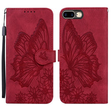 Load image into Gallery viewer, Retro Skin Feel Butterflies Embossing Horizontal Flip Leather Case with Holder &amp; Card Slots &amp; Wallet, For iPhone 6 / 6s, For iPhone 6 Plus / 6s Plus, For iPhone SE 2022 / SE 2020 / 8 / 7, For iPhone 8 Plus / 7Plus, For iPhone 11, For iPhone 11 Pro     ...