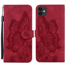 Load image into Gallery viewer, Retro Skin Feel Butterflies Embossing Horizontal Flip Leather Case with Holder &amp; Card Slots &amp; Wallet, For iPhone 6 / 6s, For iPhone 6 Plus / 6s Plus, For iPhone SE 2022 / SE 2020 / 8 / 7, For iPhone 8 Plus / 7Plus, For iPhone 11, For iPhone 11 Pro     ...