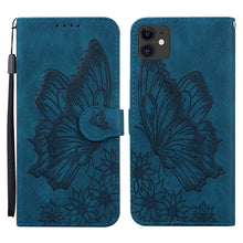 Load image into Gallery viewer, Retro Skin Feel Butterflies Embossing Horizontal Flip Leather Case with Holder &amp; Card Slots &amp; Wallet, For iPhone 6 / 6s, For iPhone 6 Plus / 6s Plus, For iPhone SE 2022 / SE 2020 / 8 / 7, For iPhone 8 Plus / 7Plus, For iPhone 11, For iPhone 11 Pro     ...