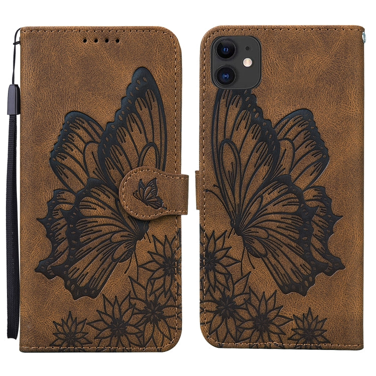 Retro Skin Feel Butterflies Embossing Horizontal Flip Leather Case with Holder & Card Slots & Wallet, For iPhone 6 / 6s, For iPhone 6 Plus / 6s Plus, For iPhone SE 2022 / SE 2020 / 8 / 7, For iPhone 8 Plus / 7Plus, For iPhone 11, For iPhone 11 Pro     ...