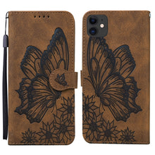 Load image into Gallery viewer, Retro Skin Feel Butterflies Embossing Horizontal Flip Leather Case with Holder &amp; Card Slots &amp; Wallet, For iPhone 6 / 6s, For iPhone 6 Plus / 6s Plus, For iPhone SE 2022 / SE 2020 / 8 / 7, For iPhone 8 Plus / 7Plus, For iPhone 11, For iPhone 11 Pro     ...