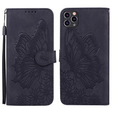 Load image into Gallery viewer, Retro Skin Feel Butterflies Embossing Horizontal Flip Leather Case with Holder &amp; Card Slots &amp; Wallet, For iPhone 6 / 6s, For iPhone 6 Plus / 6s Plus, For iPhone SE 2022 / SE 2020 / 8 / 7, For iPhone 8 Plus / 7Plus, For iPhone 11, For iPhone 11 Pro     ...