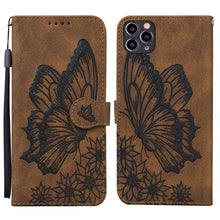 Load image into Gallery viewer, Retro Skin Feel Butterflies Embossing Horizontal Flip Leather Case with Holder &amp; Card Slots &amp; Wallet, For iPhone 6 / 6s, For iPhone 6 Plus / 6s Plus, For iPhone SE 2022 / SE 2020 / 8 / 7, For iPhone 8 Plus / 7Plus, For iPhone 11, For iPhone 11 Pro     ...