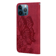 Load image into Gallery viewer, Retro Skin Feel Butterflies Embossing Horizontal Flip Leather Case with Holder &amp; Card Slots &amp; Wallet, For iPhone 12 Pro Max, For iPhone XR, For iPhone X / XS, For iPhone XS Max
