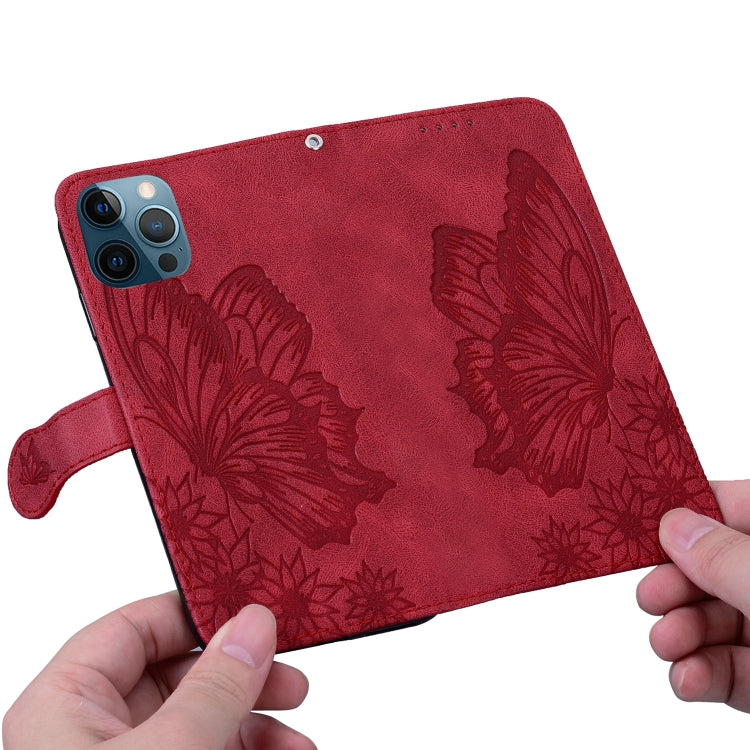 Retro Skin Feel Butterflies Embossing Horizontal Flip Leather Case with Holder & Card Slots & Wallet, For iPhone 12 Pro Max, For iPhone XR, For iPhone X / XS, For iPhone XS Max