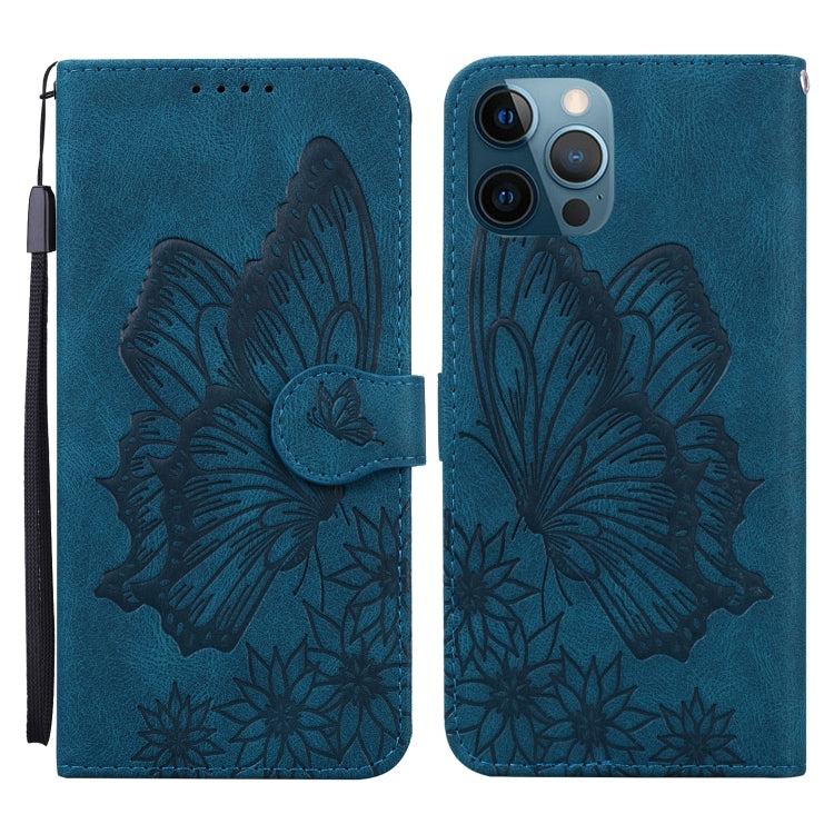 Retro Skin Feel Butterflies Embossing Horizontal Flip Leather Case with Holder & Card Slots & Wallet, For iPhone 12 Pro Max, For iPhone XR, For iPhone X / XS, For iPhone XS Max