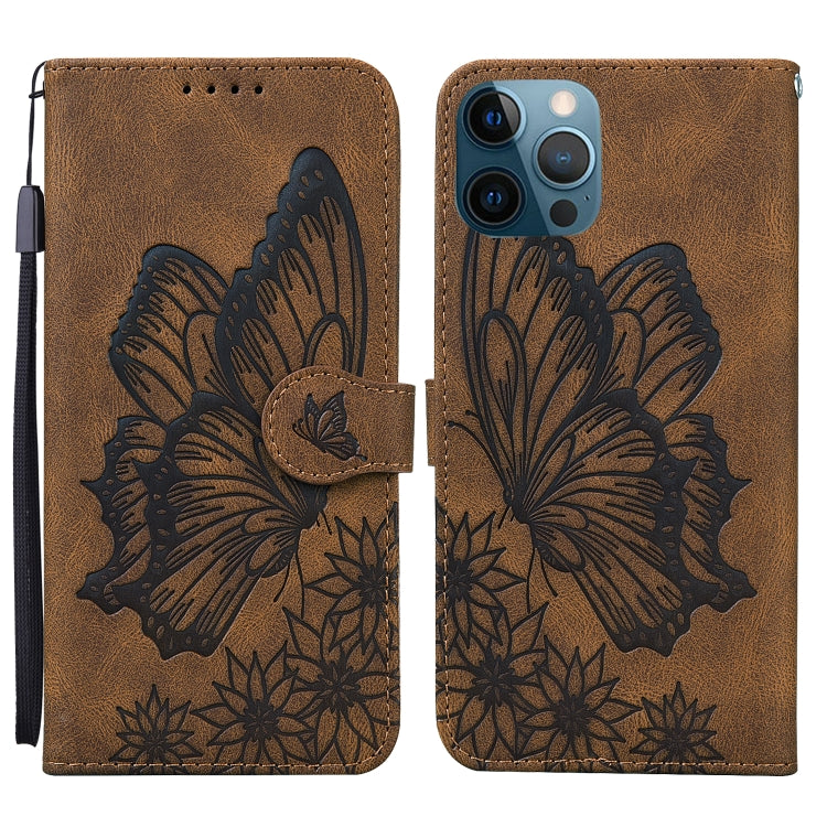 Retro Skin Feel Butterflies Embossing Horizontal Flip Leather Case with Holder & Card Slots & Wallet, For iPhone 12 Pro Max, For iPhone XR, For iPhone X / XS, For iPhone XS Max