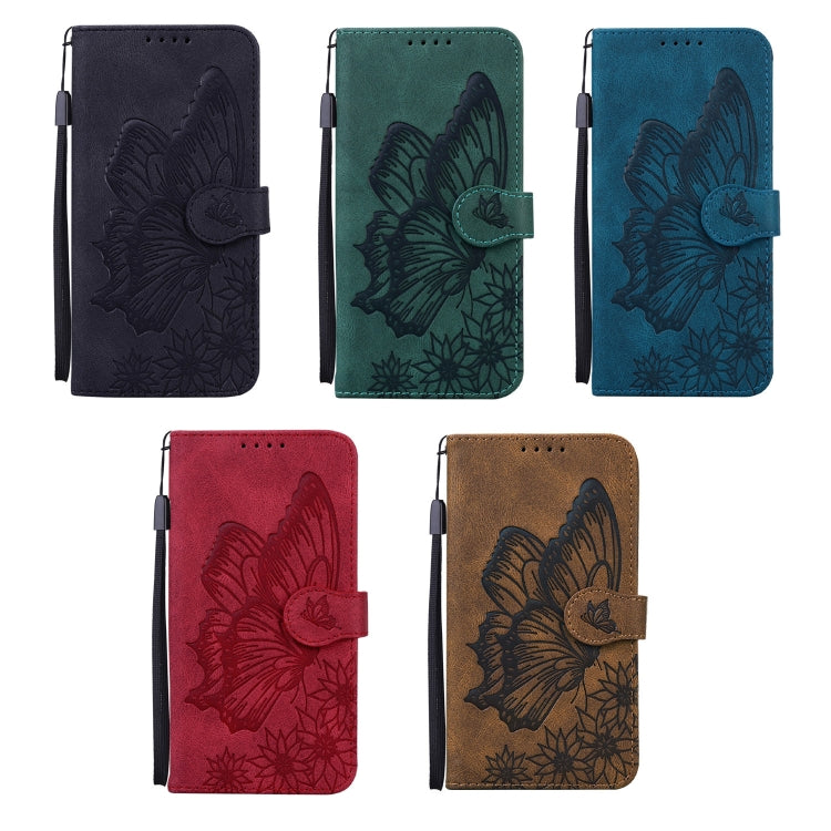 Retro Skin Feel Butterflies Embossing Horizontal Flip Leather Case with Holder & Card Slots & Wallet, For iPhone 12 Pro Max, For iPhone XR, For iPhone X / XS, For iPhone XS Max
