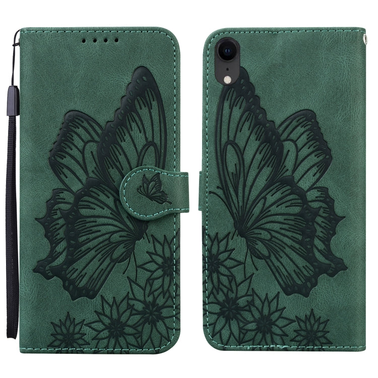 Retro Skin Feel Butterflies Embossing Horizontal Flip Leather Case with Holder & Card Slots & Wallet, For iPhone 12 Pro Max, For iPhone XR, For iPhone X / XS, For iPhone XS Max