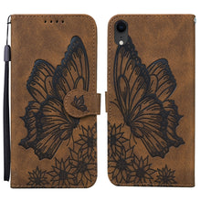 Load image into Gallery viewer, Retro Skin Feel Butterflies Embossing Horizontal Flip Leather Case with Holder &amp; Card Slots &amp; Wallet, For iPhone 12 Pro Max, For iPhone XR, For iPhone X / XS, For iPhone XS Max