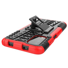 Load image into Gallery viewer, Tire Texture Shockproof TPU+PC Protective Case with Holder, For Xiaomi Poco M3 /Redmi Note 9 4G