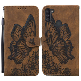 Retro Skin Feel Butterflies Embossing Horizontal Flip Leather Case with Holder & Card Slots & Wallet, For Samsung Galaxy A11, For Samsung Galaxy A12 5G, For Samsung Galaxy A21, For Samsung Galaxy A21s, For Samsung Galaxy A42 5G, For Samsung Galaxy A51 ...