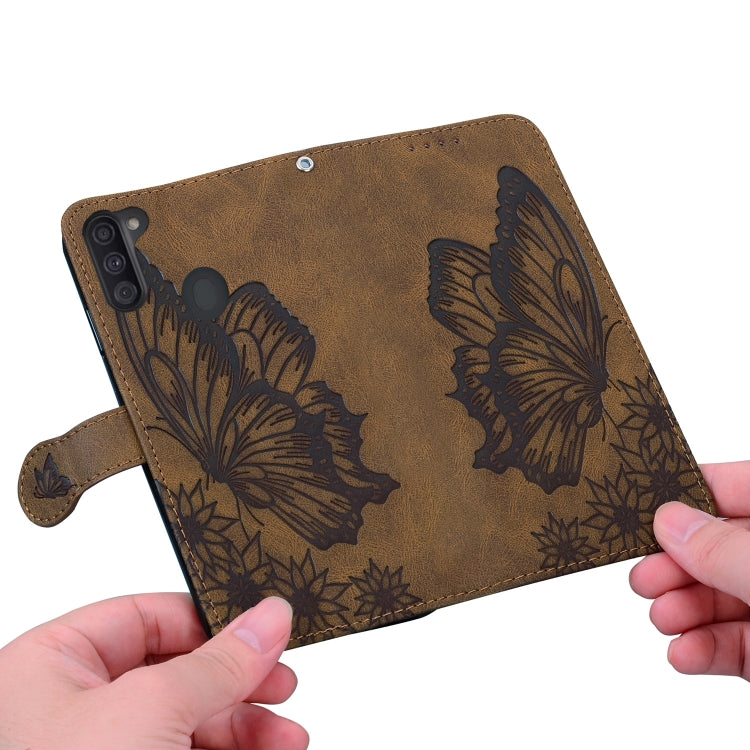 Retro Skin Feel Butterflies Embossing Horizontal Flip Leather Case with Holder & Card Slots & Wallet, For Samsung Galaxy A11, For Samsung Galaxy A12 5G, For Samsung Galaxy A21, For Samsung Galaxy A21s, For Samsung Galaxy A42 5G, For Samsung Galaxy A51 ...