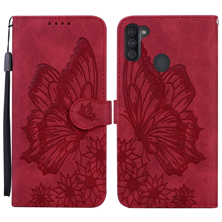 Retro Skin Feel Butterflies Embossing Horizontal Flip Leather Case with Holder & Card Slots & Wallet, For Samsung Galaxy A11, For Samsung Galaxy A12 5G, For Samsung Galaxy A21, For Samsung Galaxy A21s, For Samsung Galaxy A42 5G, For Samsung Galaxy A51 ...