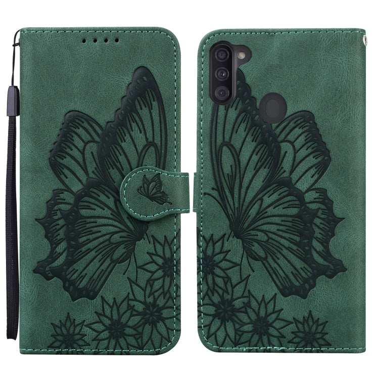 Retro Skin Feel Butterflies Embossing Horizontal Flip Leather Case with Holder & Card Slots & Wallet, For Samsung Galaxy A11, For Samsung Galaxy A12 5G, For Samsung Galaxy A21, For Samsung Galaxy A21s, For Samsung Galaxy A42 5G, For Samsung Galaxy A51 ...