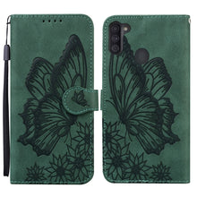 Load image into Gallery viewer, Retro Skin Feel Butterflies Embossing Horizontal Flip Leather Case with Holder &amp; Card Slots &amp; Wallet, For Samsung Galaxy A11, For Samsung Galaxy A12 5G, For Samsung Galaxy A21, For Samsung Galaxy A21s, For Samsung Galaxy A42 5G, For Samsung Galaxy A51 ...
