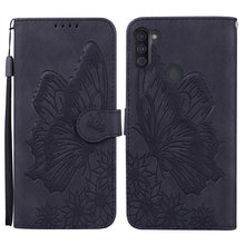 Load image into Gallery viewer, Retro Skin Feel Butterflies Embossing Horizontal Flip Leather Case with Holder &amp; Card Slots &amp; Wallet, For Samsung Galaxy A11, For Samsung Galaxy A12 5G, For Samsung Galaxy A21, For Samsung Galaxy A21s, For Samsung Galaxy A42 5G, For Samsung Galaxy A51 ...